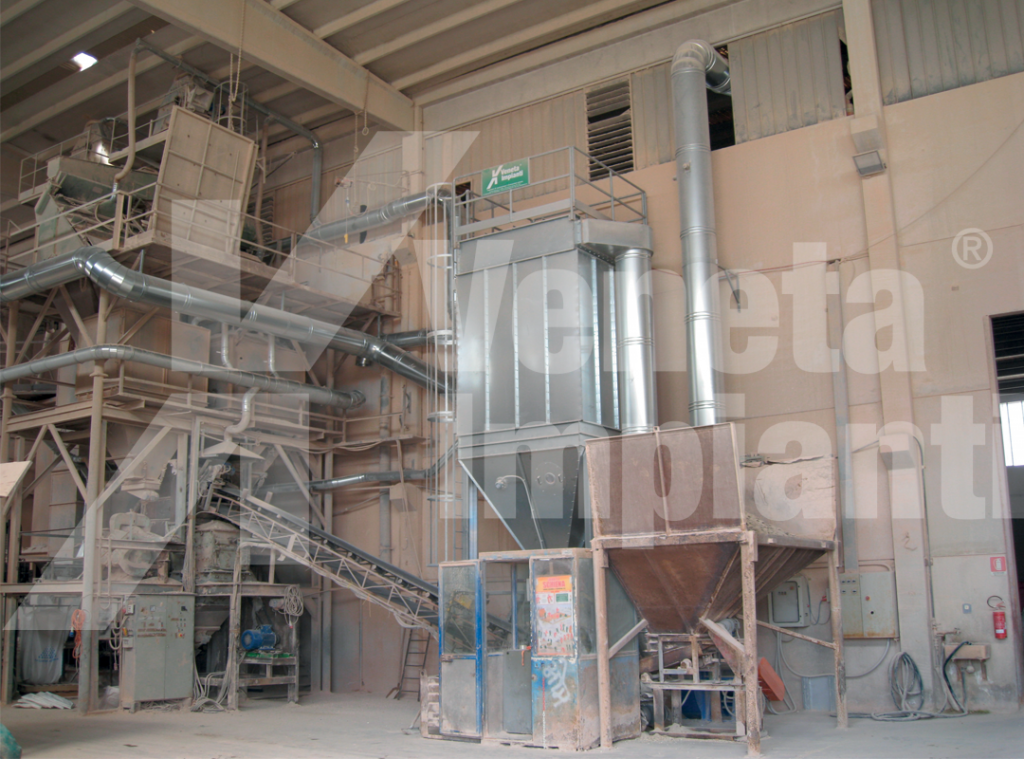 Filtro FMPX-T su impianto lavorazione ceramica