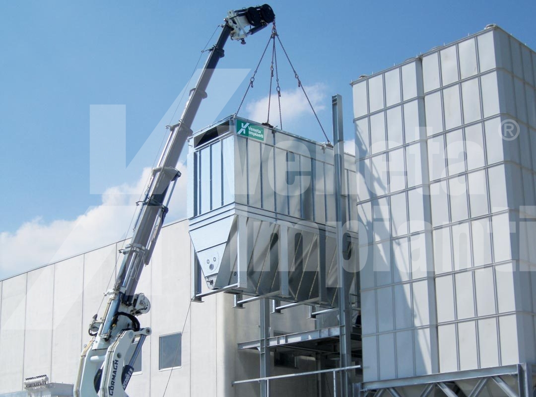 Filtro FMPX 330 su impianto lavorazione sabbie industriali