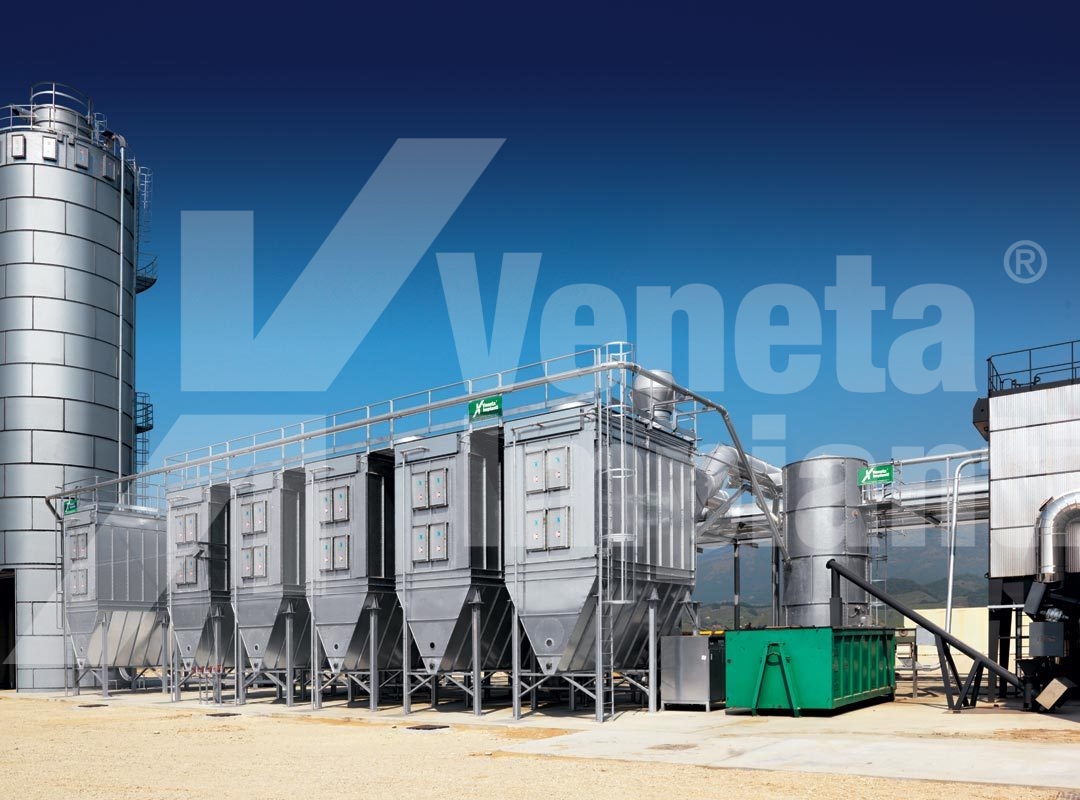 Filtri a maniche con pulizia ad aria compressa